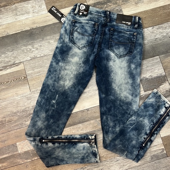 Project 18 NWT Booty lifting blue  jeans 28/9 Labella skinny ankle zipper unisex - Picture 9 of 16